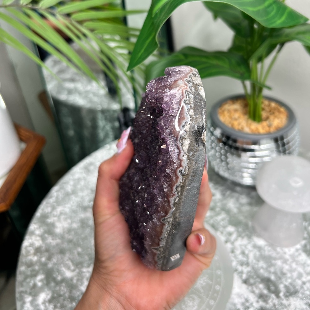 Druzy Lavender Amethyst Heart- DLA01 - Picture 4 of 7